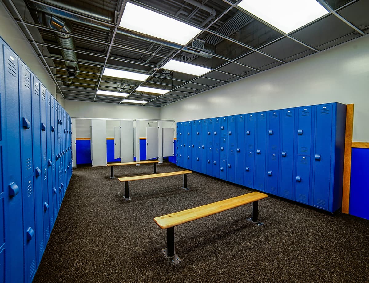 Private Locker Rooms at Blue Moon Fitness Gym in Bellevue