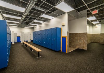 Spacious Locker Rooms at Blue Moon Fitness Gym in North Omaha