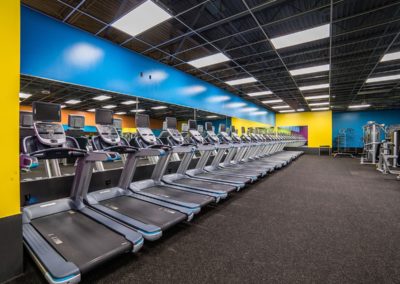 Treadmills at Blue Moon Fitness Gym in North Omaha