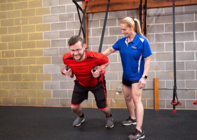 Personal trainers guide you to proper form and technique at Blue Moon Fitness